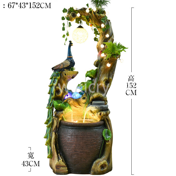 Fuente de agua corriente para jardín Zwn