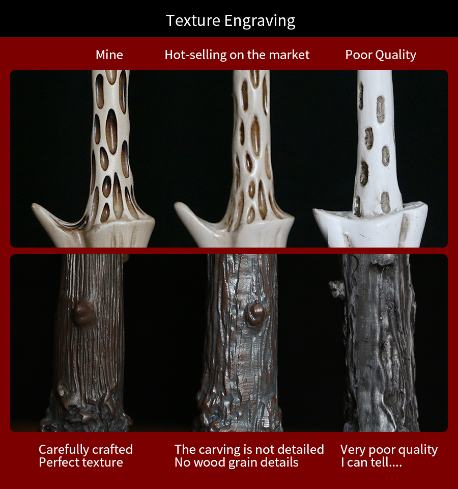 إصدار فاخر! عصا سحرية من هاري بوتر مصنوعة من مادة الراتنج عالية الجودة، عصا سحرية لزي الهالوين، أدوات تنكرية