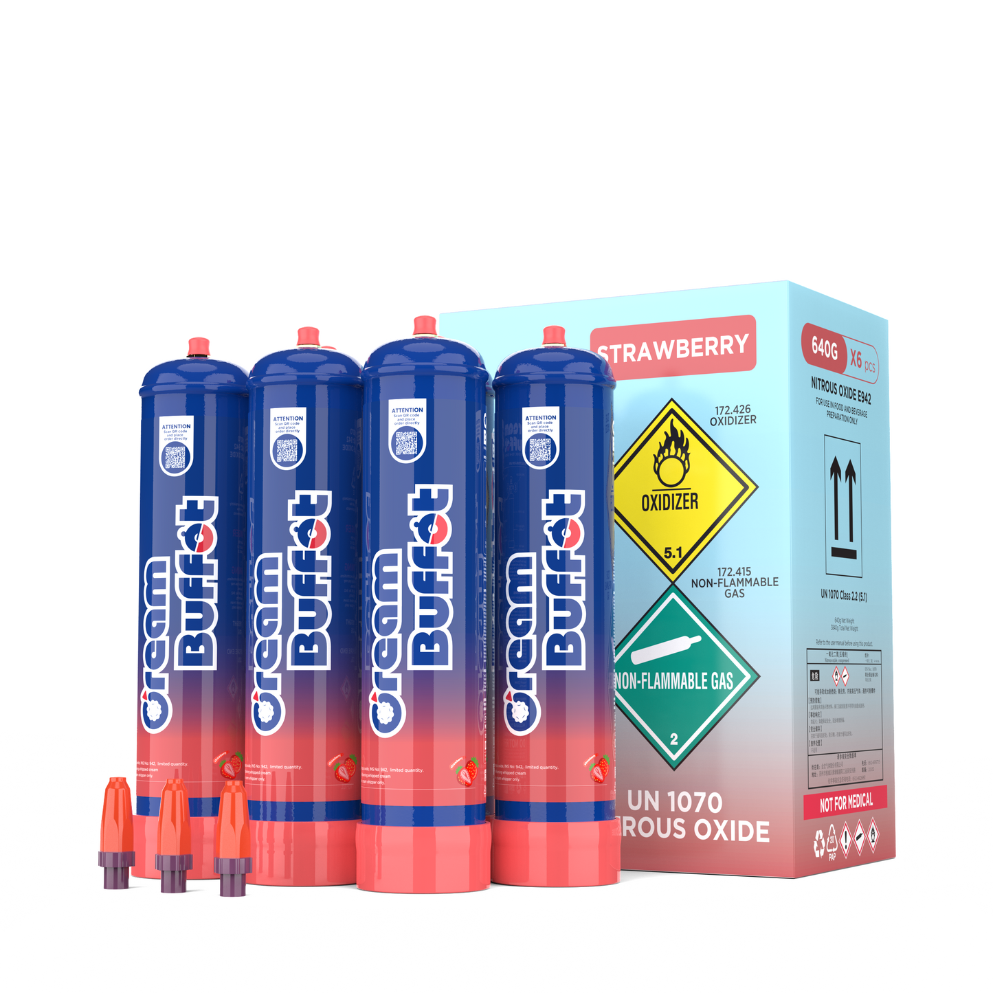 cream buffet 640g Whipped Cream Chargers Steel Construction whipped cream chargers