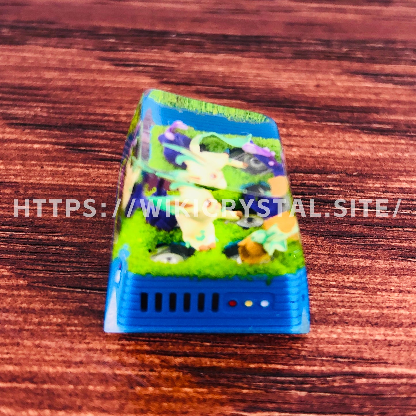 Pokemon Leafeon Custom 1U Keycaps Pokemon Keycap Liquidate keycap Artisan Keycap Anime Cherry MX Keycaps