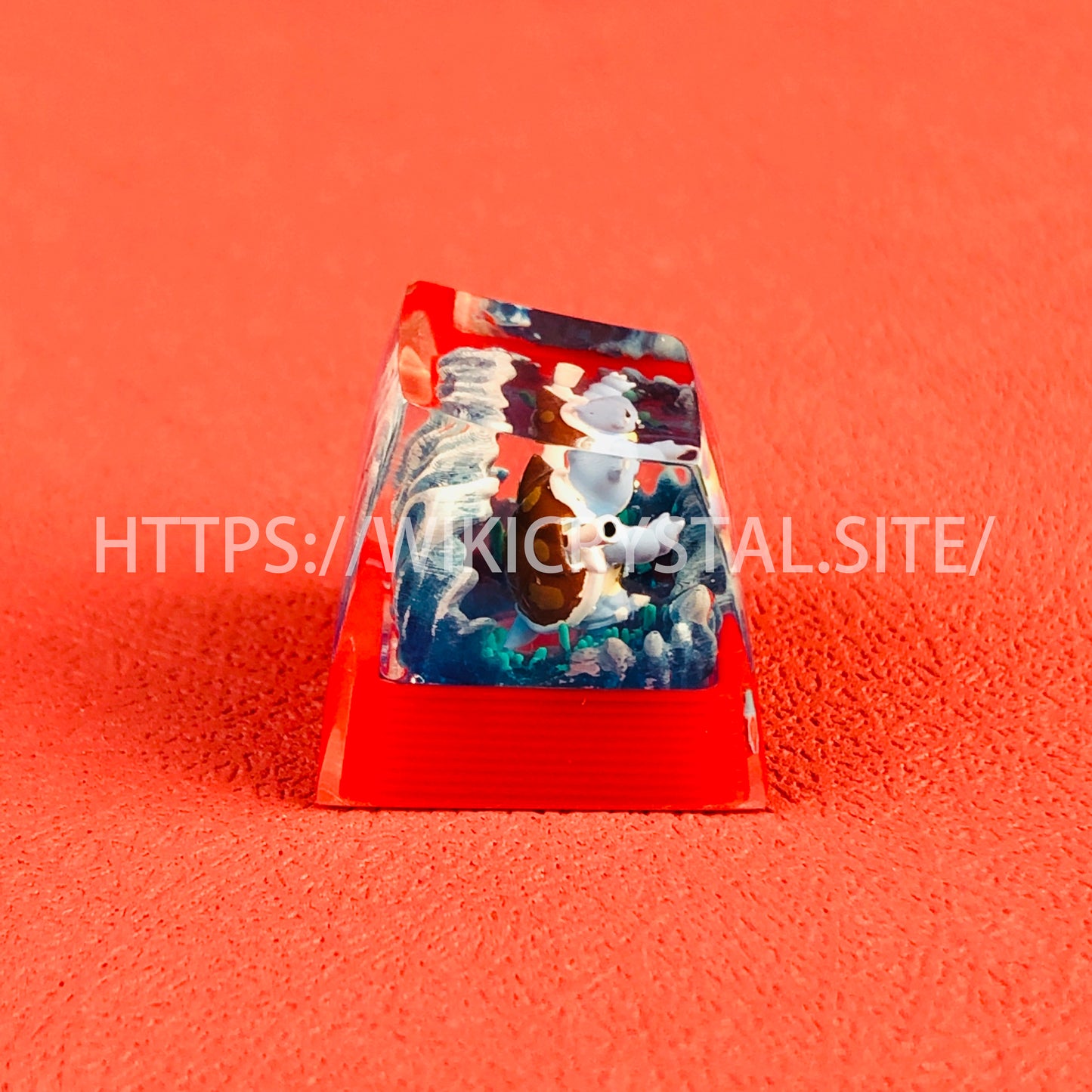 Pokémon Blastoise customized 1U keycap Pokémon keycap liquefied keycap craftsman keycap anime cherry MX keycap red keycap