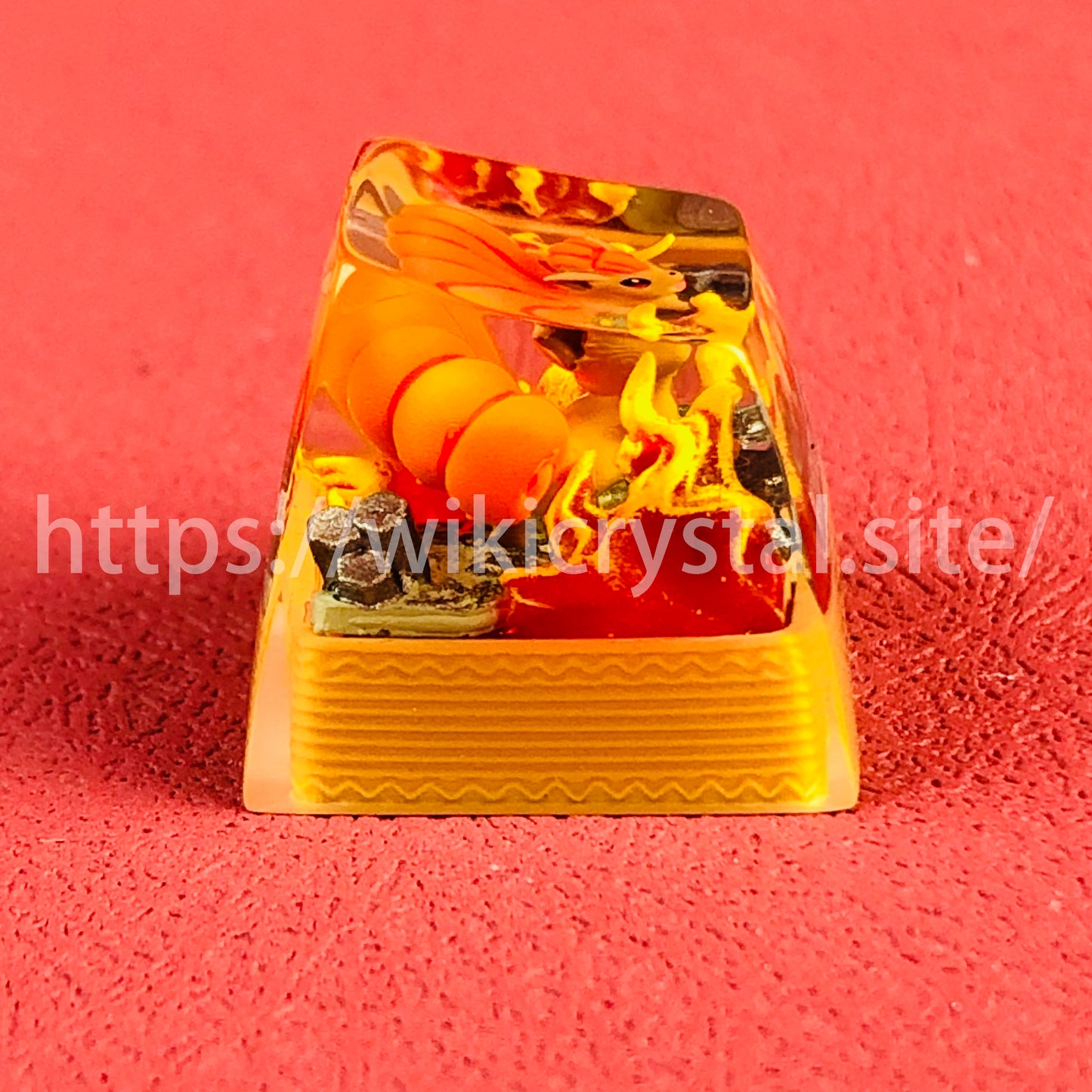 Vulpix Custom 1U Pokemon Keycap, Liquidate Artisan Anime Cherry MX Keycaps