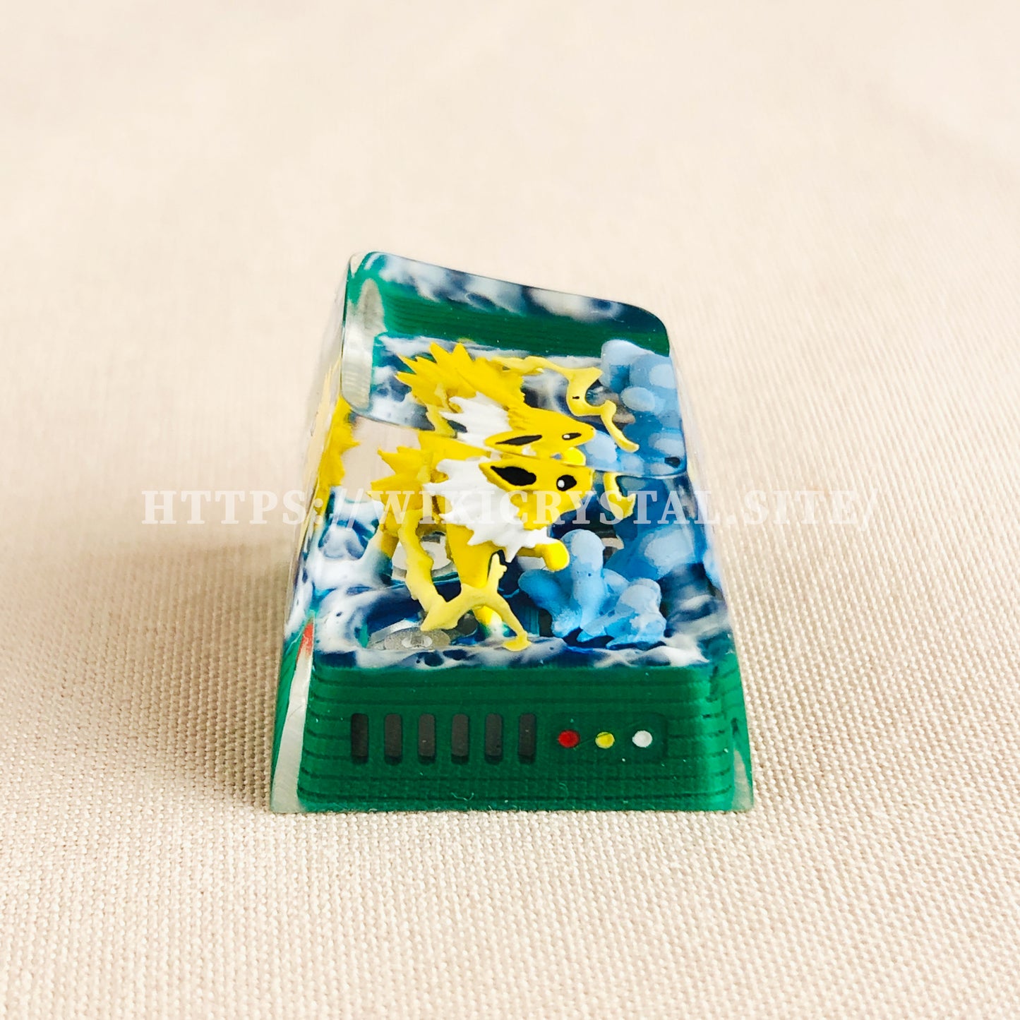 Pokemon Jolteon Custom 1U Keycaps Pokemon Keycap Liquidate keycap Artisan Keycap Anime Cherry MX Keycaps