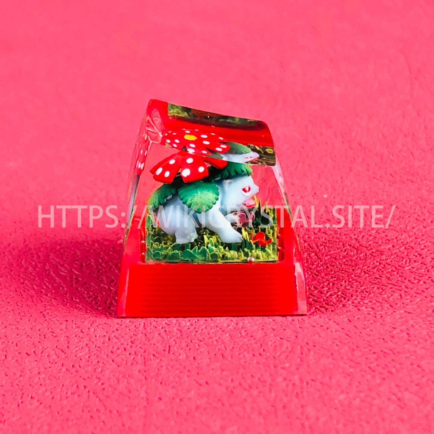 Pokémon Venusaur customized 1U keycap Pokémon keycap liquefied keycap craftsman keycap anime cherry MX keycap red keycap