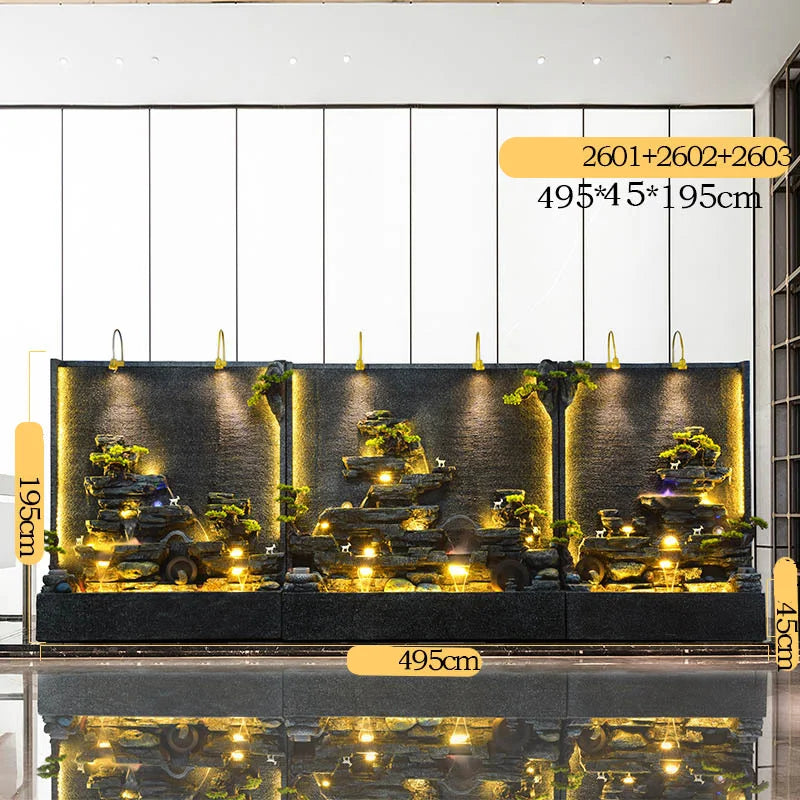 Muro cortina de agua CHENYISHI Muro de agua corriente Rocalla Fuente de agua corriente Decoración del hogar Regalo de inauguración de la casa