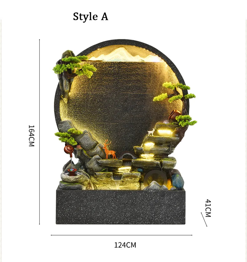 نافورة مياه خرسانية أسمنتية داخلية وخارجية على شكل ضفدع ذهبي هادئ من CHENYISHI ديكور منزلي من فنغ شوي هدية الترحيب بالمنزل