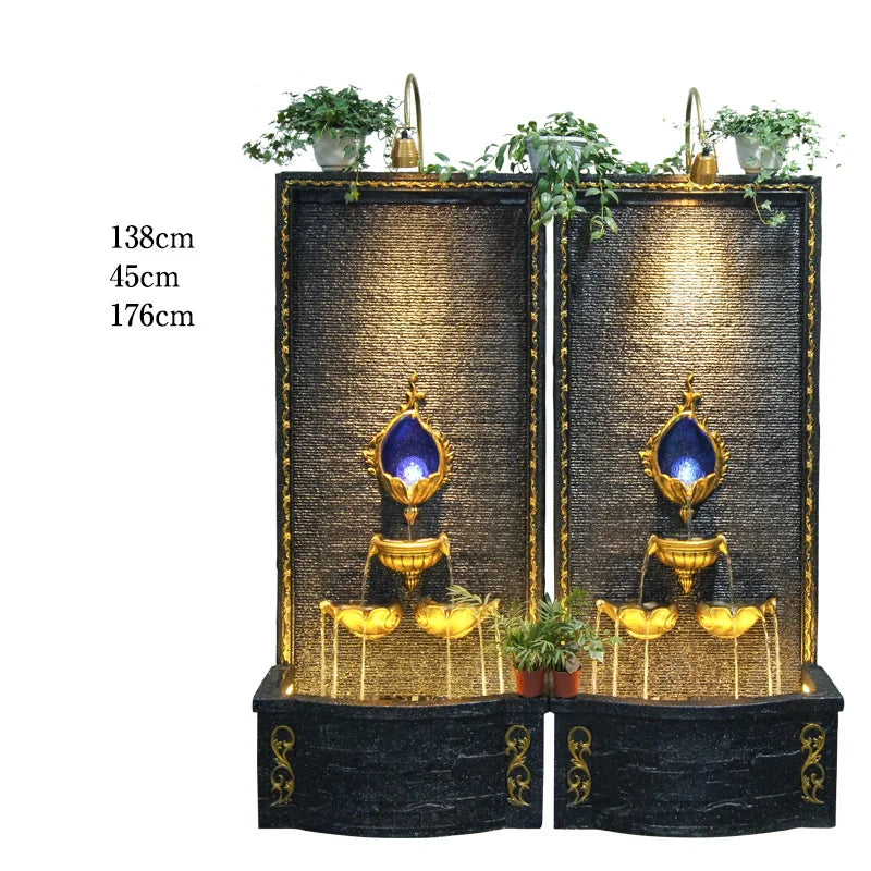 CHENYISHI Gran muro cortina de agua de estilo europeo Fuente de agua corriente Tienda de regalos de inauguración de la casa de Europa Cascadas al por mayor