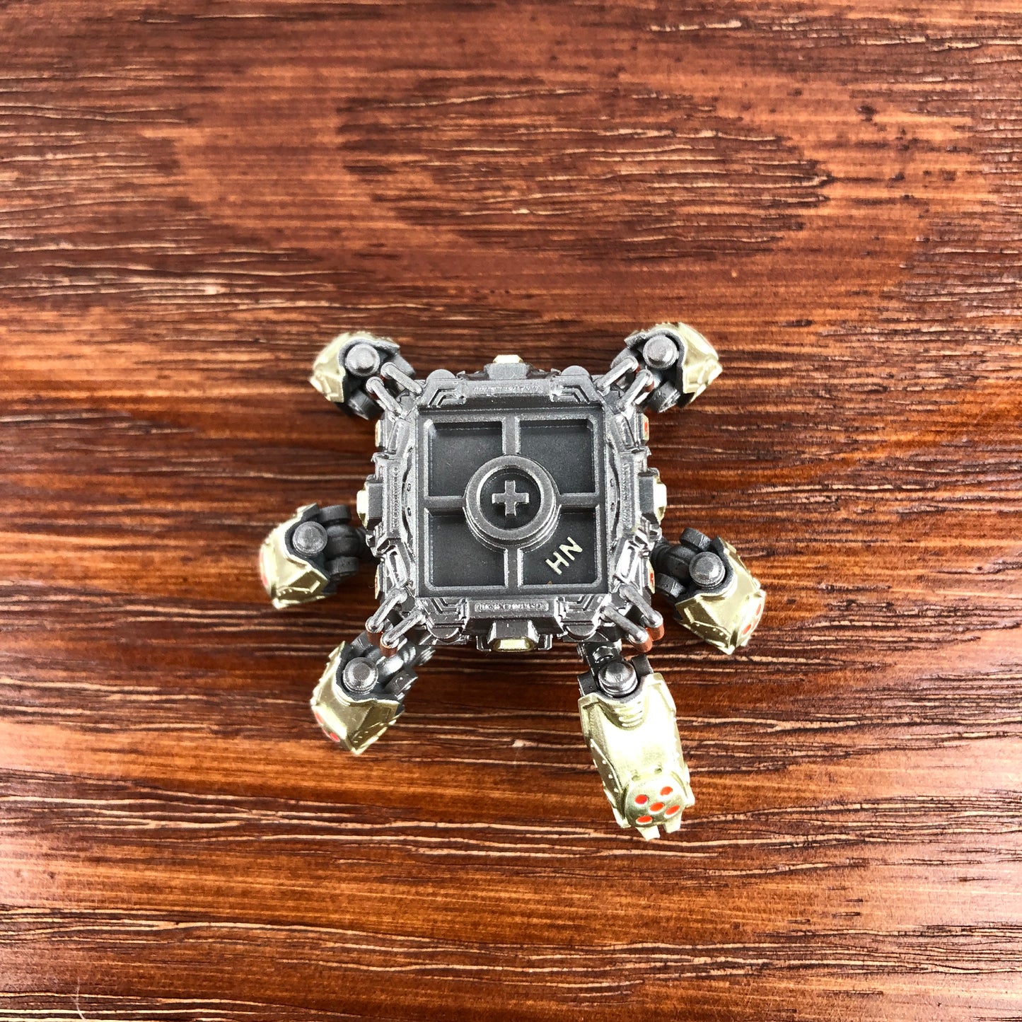 Resin keycap transporter mecha keycap display stand ornaments keycap storage device mecha decorations,Light gold