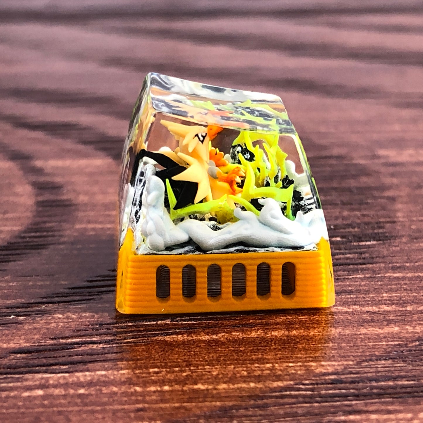 أغطية مفاتيح Zapdos مخصصة مقاس 1U، أغطية مفاتيح بوكيمون، أغطية مفاتيح FILCO لطيفة، أغطية مفاتيح Zapdos، أغطية مفاتيح Artisan، أغطية مفاتيح Anime Cherry MX