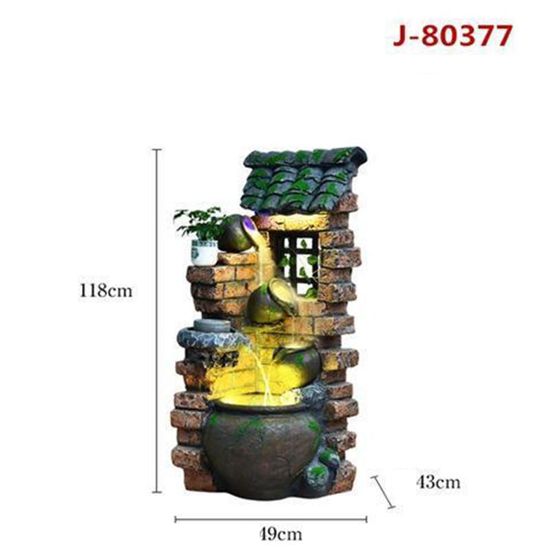 CHENYISHI Outdoor Courtyard Garden Rockery Flowing Water Fountain Ornaments Home Indoor Living Room Balcony Terrace Water Landscape Decor