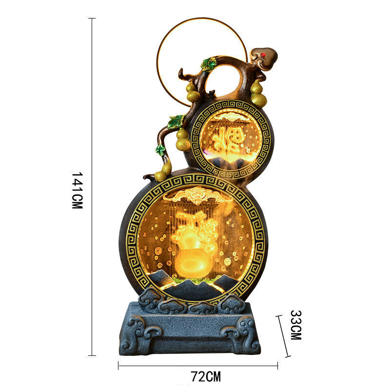 CHENYISHI Fengshui Ornaments New Chinese Style Rockery Flowing Water Fountain Living Room Office Entrance Balcony Courtyard Ornaments
