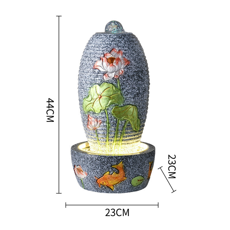 CHENYISHI Lucky Egg Flowing Water Fountain Opening Ornament European Modern Creative Living Room Indoor Desktop Waterscape