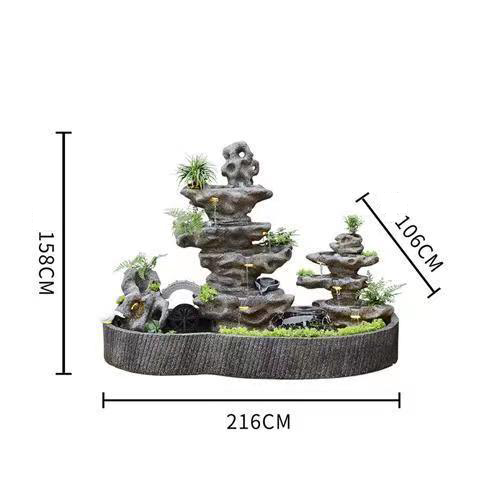 CHENYISHI Partition Large Rockery Water Landscape Garden Courtyard Office Floor-standing Ornaments New Chinese Style Waterfalls