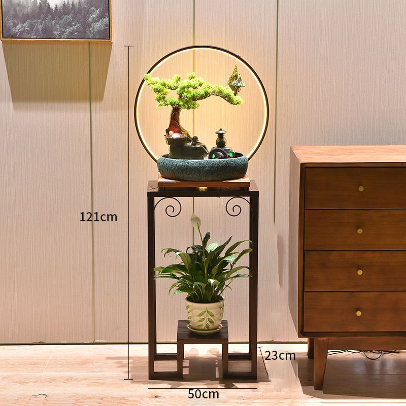 CHENYISHIRockery fountain Flowing Water Ornaments Circulating Water Feature Office Living Room Basin landscape Feng Shui Fortune