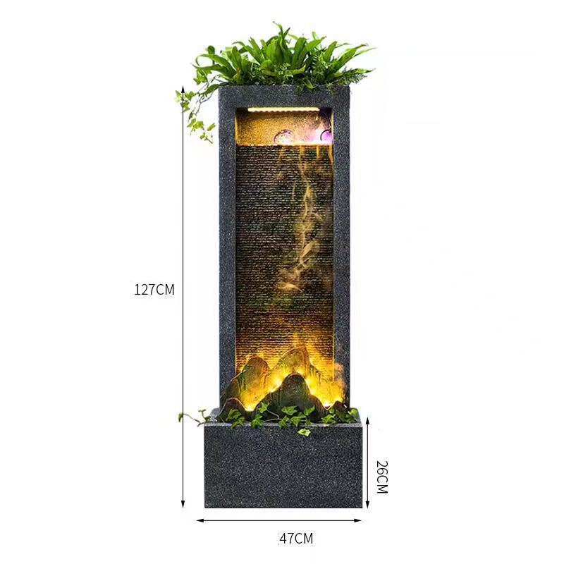 CHENYISHI Large Rockery Flowing Water Fountain Water Curtain Wall Partition Screen Courtyard Fish Pond Hotel Fortune-making Ornament