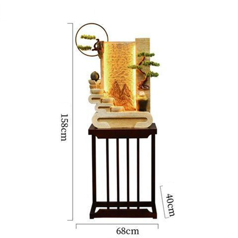 CHENYISHI Partition Large Rockery Water Landscape Garden Courtyard Office Floor-standing Ornaments New Chinese Style Water Curtain Wall