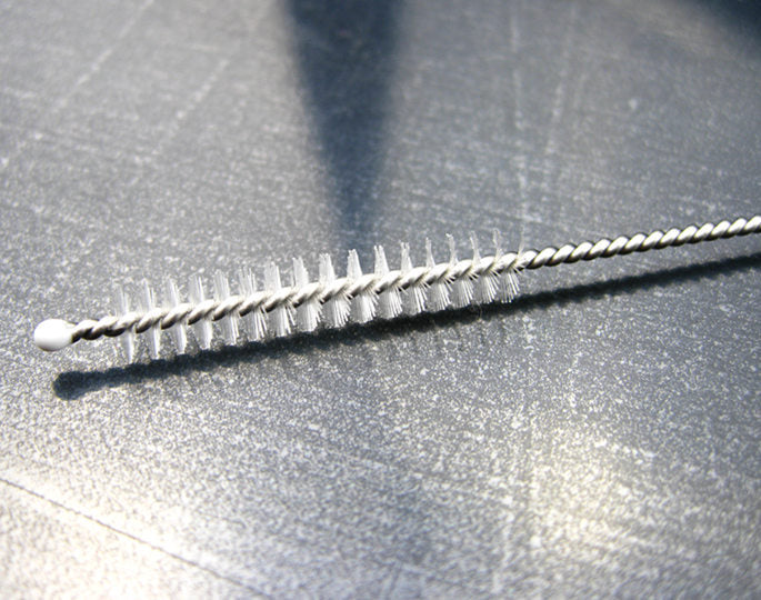 Cepillo de limpieza de nailon de acero inoxidable ecológico de alta calidad al por mayor para tubos de botellas de bebidas