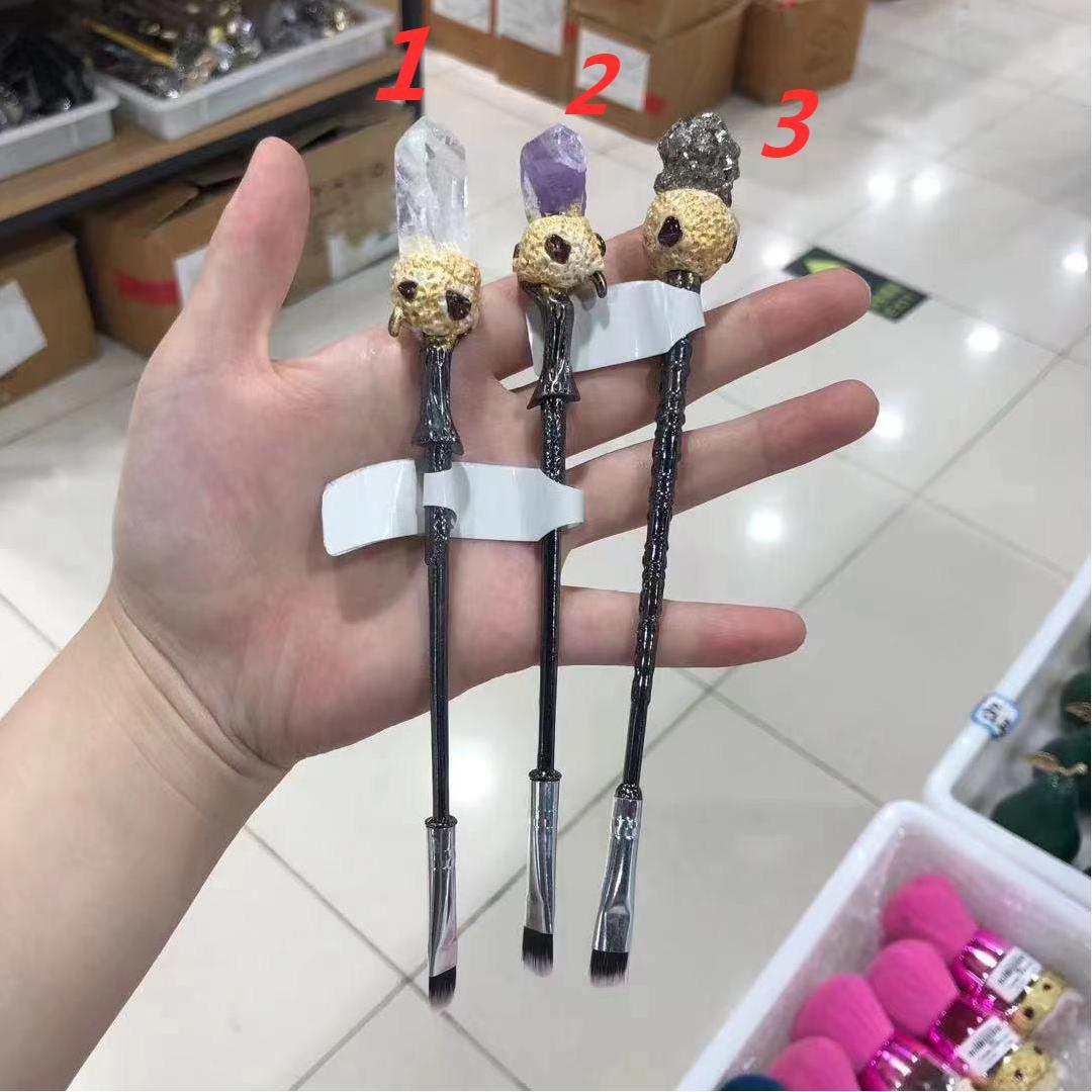 Crystal Makeup Brush(Clear Quartz/Amethyst/Pyrite)