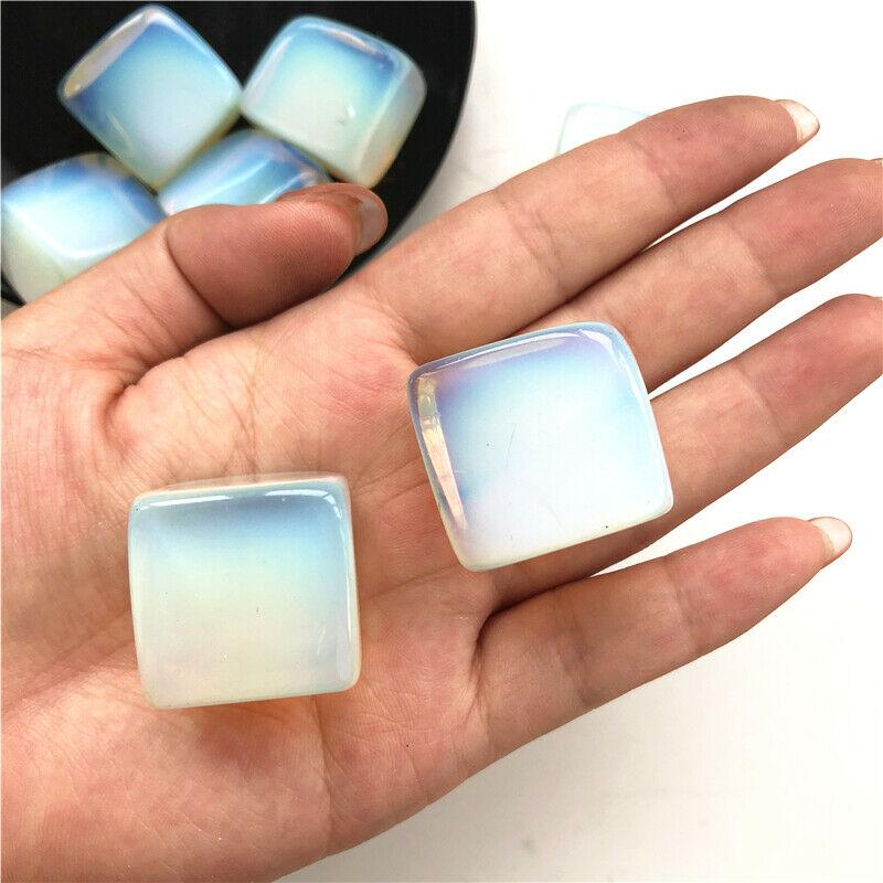 Opal Crystal Gemstone Cube Meditation Synthetic