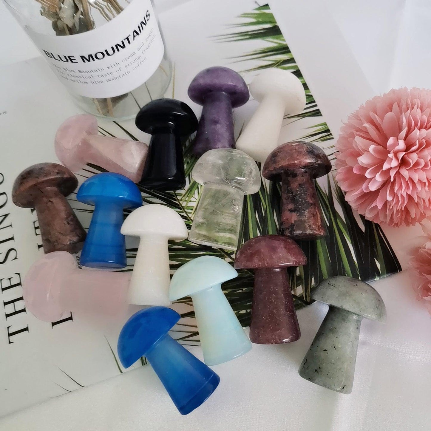 5cm Crystal Mushroom Hand Making Mushroom Shape Crystals