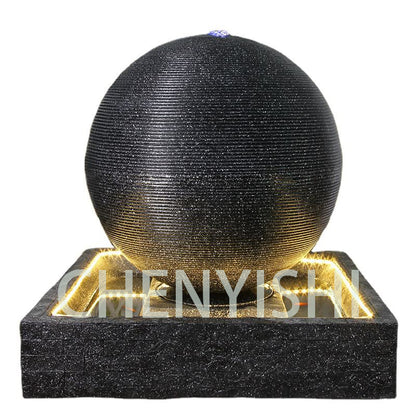 CHENYISHI Luxury European-style Modern Flowing Water Fountain Ornaments For Home Creative Feng Shui Ball Living Room Floor Housewarming