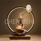 CHENYISHI Buddha Purple Sand Backflow Incense Burner Zen Bergamot Lotus Heart Lamp Circle Ornaments Ceramic Incense Holder Ornaments