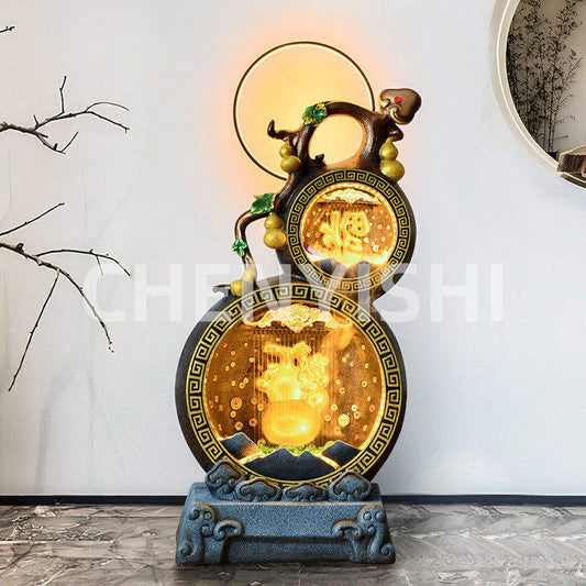 CHENYISHI Fengshui Ornaments New Chinese Style Rockery Flowing Water Fountain Living Room Office Entrance Balcony Courtyard Ornaments