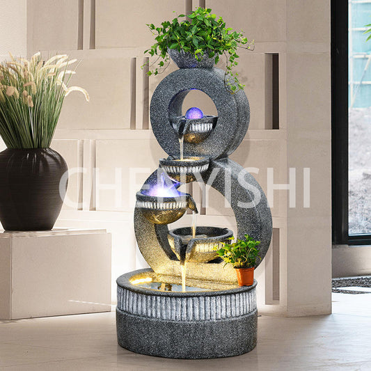 CHENYISHI European Luxury Gray Home Decor For Garden Lawn Yard Indoor And Outdoor Water Fountain Housewarming Gift Waterfalls