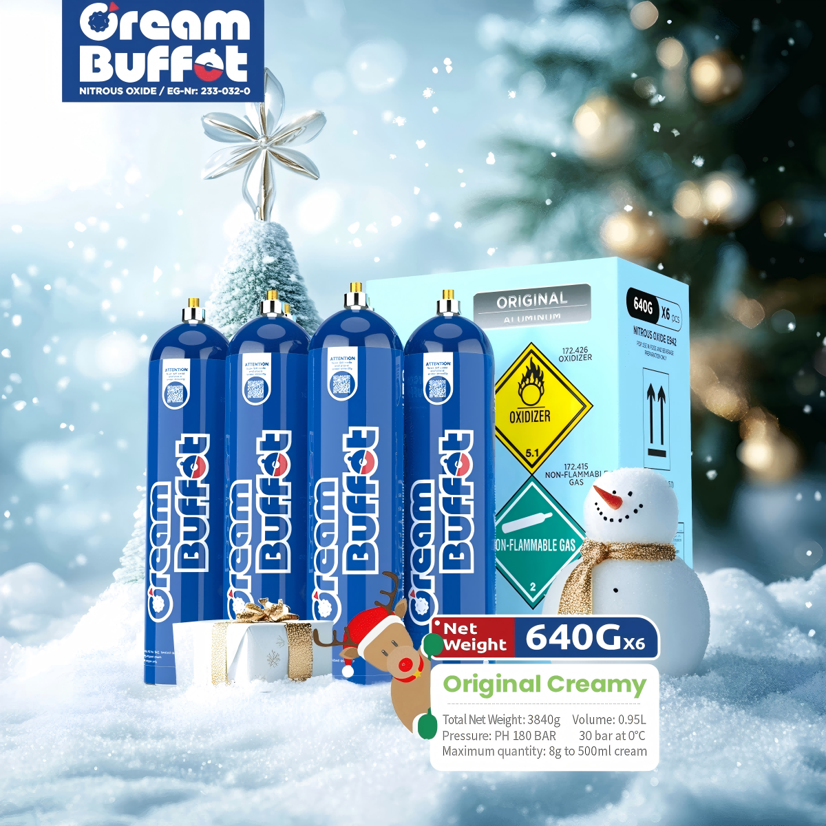 cream buffet 640g Whipped Cream Chargers Steel Construction whipped cream chargers