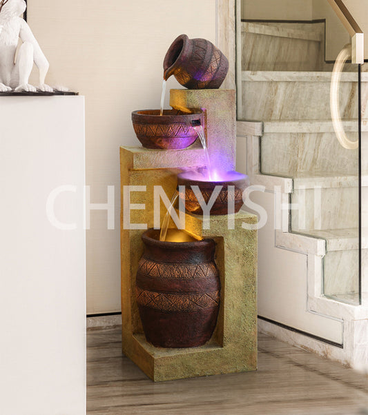 CHENYISHI European Style Water Fountain Living Room Balcony Indoor Courtyard Garden Layout Nordic Decoration Landscape