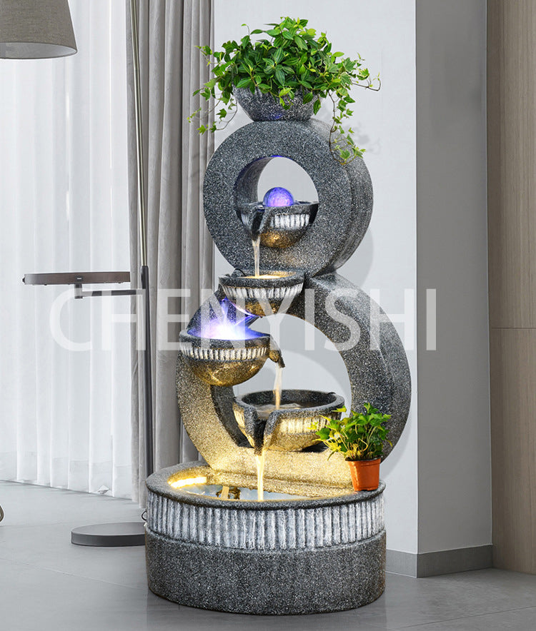 CHENYISHI European Luxury Gray Home Decor For Garden Lawn Yard Indoor And Outdoor Water Fountain Housewarming Gift Waterfalls