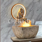 CHENYISHI Chinese Fortune-lubricating Water Ornaments Pixiu Living Room Shop Desktop Counter Landscape Indoor Fountain Entryway