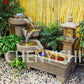 CHENYISHI Courtyard Stone Mill Alpine Water Fountain Ornaments Roof Balcony Garden Decoration Fish Pond Rockery Landscape Decor