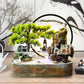 CHENYISHI Chinese Style Welcoming Pine Rockery Flowing Water Fountain Ornaments Watermill Ball Living Room Office Water Landscape