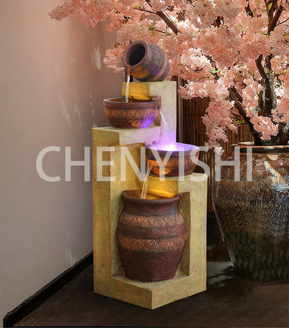 CHENYISHI European Style Water Fountain Living Room Balcony Indoor Courtyard Garden Layout Nordic Decoration Landscape