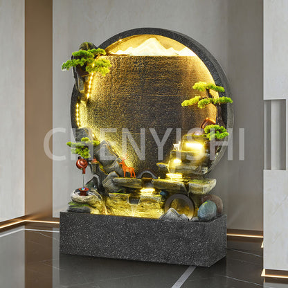 CHENYISHI Peaceful Golden Toad Indoor Outdoor Cement Concrete Water Fountain Home Decoration Feng Shui Housewarming Gift