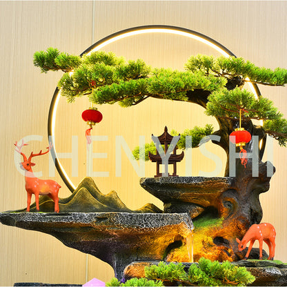 CHENYISHI Feng Shui Creative Decorative Landscape Circulating Water Floor-standing Ornaments Flowing Water Fountain