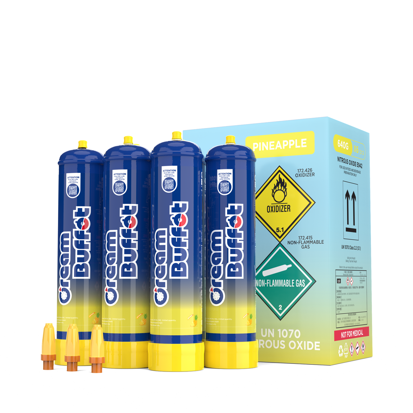 cream buffet 640g Whipped Cream Chargers Steel Construction whipped cream chargers