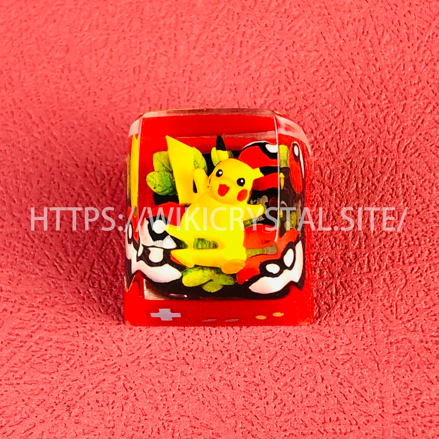 Pokémon Pikachu customized 1U keycap Pokémon keycap liquefied keycap craftsman keycap anime cherry MX keycap red keycap