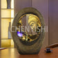 CHENYISHI Buddha Statue Fountain Flowing Water Ornaments Living Room Waterscape Buddha Head Room Office Company Zen Humidifier Decoration