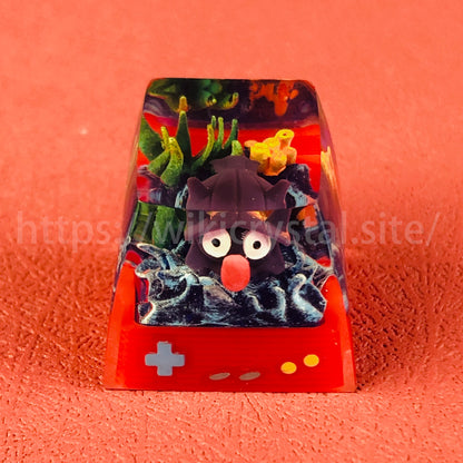 Teclas de resina personalizadas de 1U de Pokémon de Shellder Teclas Cherry MX de Liquidate Artisan Anime