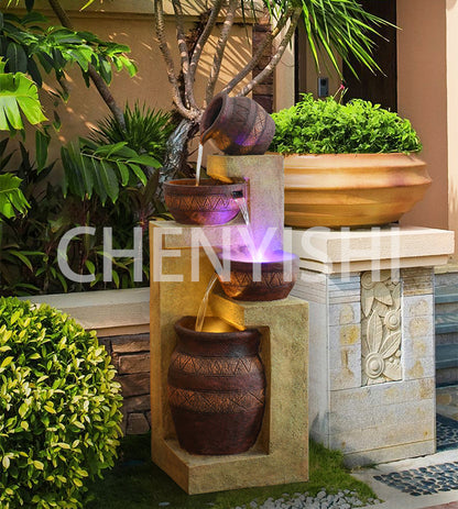 CHENYISHI European Style Water Fountain Living Room Balcony Indoor Courtyard Garden Layout Nordic Decoration Landscape