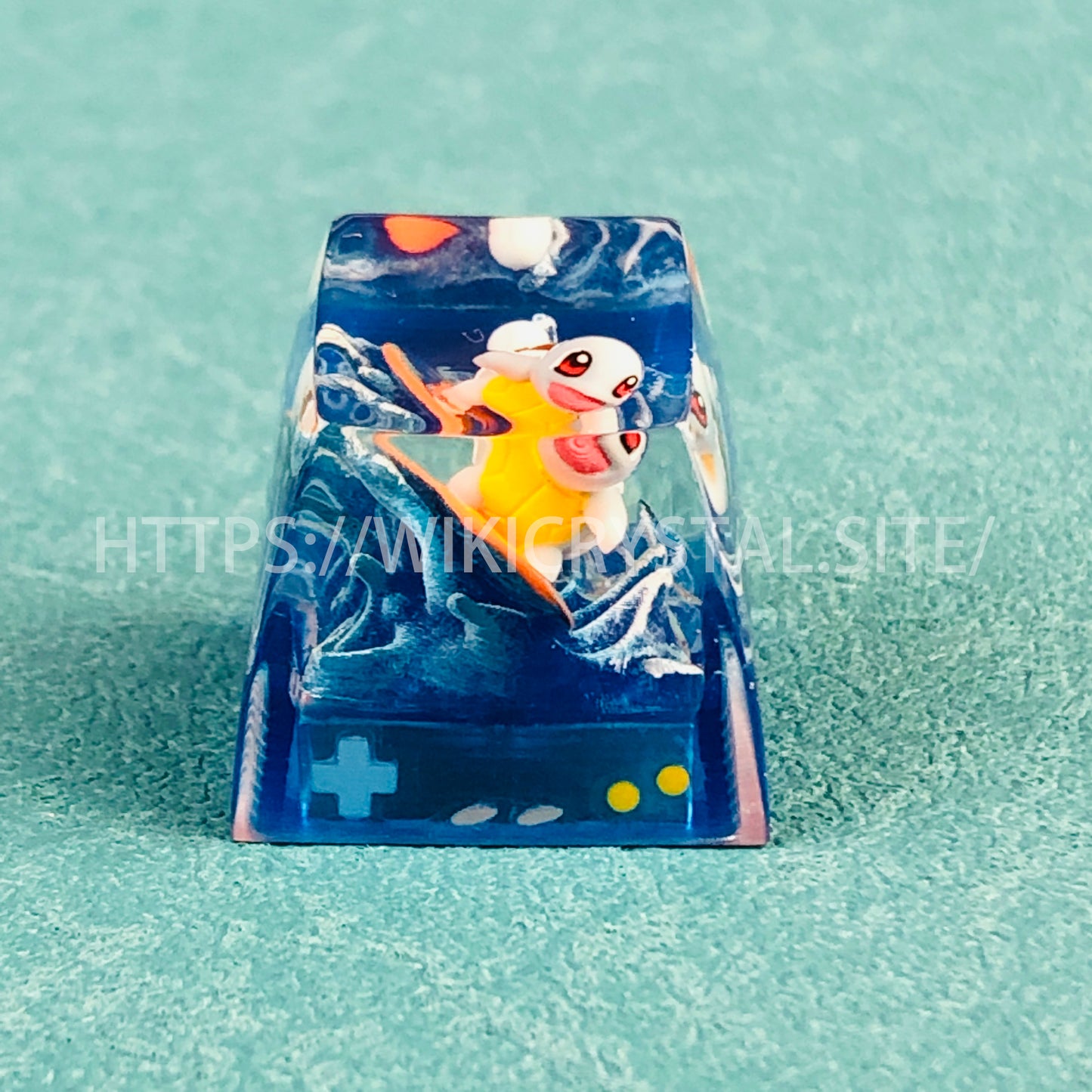 Pokemon Squirtle Custom 1U Keycap Pokemon Keycap Liquidate Keycap Artisan Keycap Anime Cherry MX Keycap