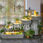 CHENYISHI Japanese Zen Garden Pastoral Courtyard Landscaping Layout Home Garden Balcony Terrace Water Fountain Fish Pond Landscape