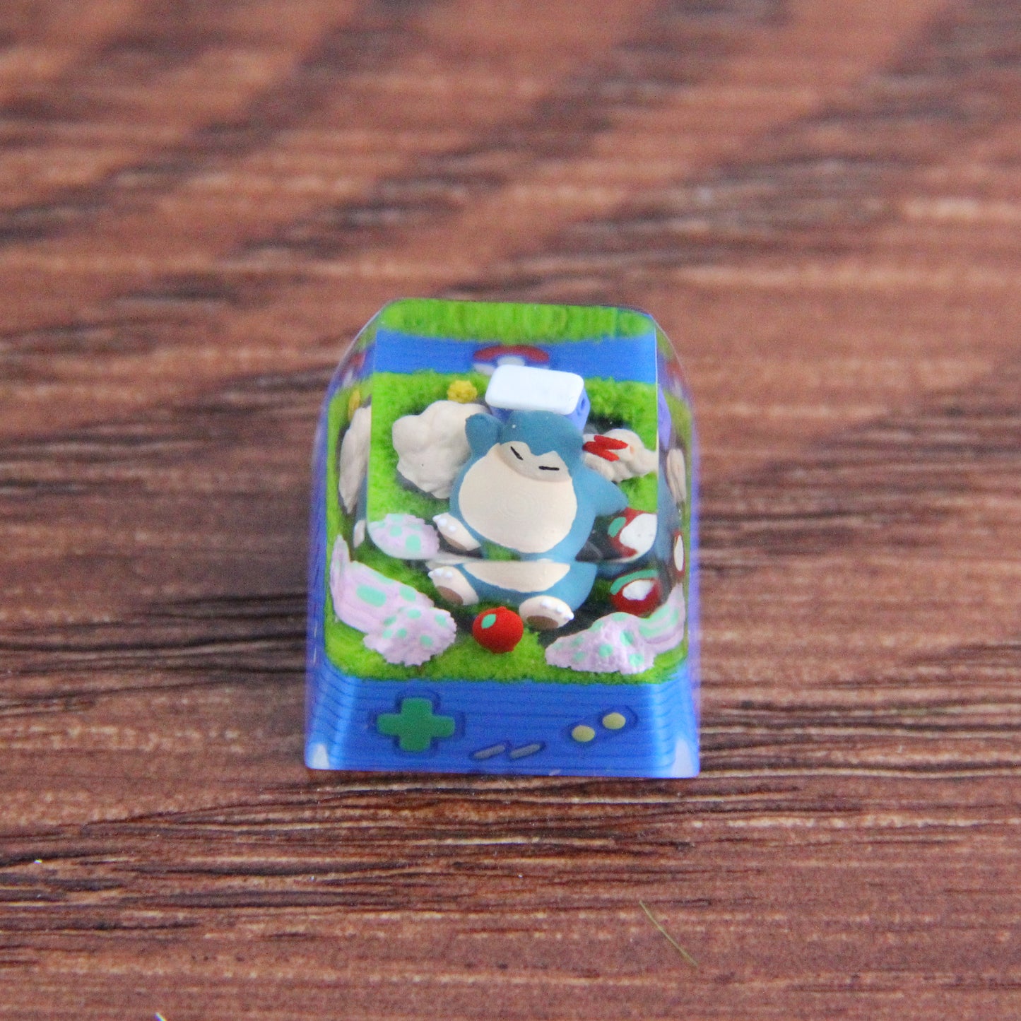 Pokemon Snorlax Custom 1U Keycaps Pokemon Keycap Liquidate keycap Artisan Keycap Anime Cherry MX Keycaps