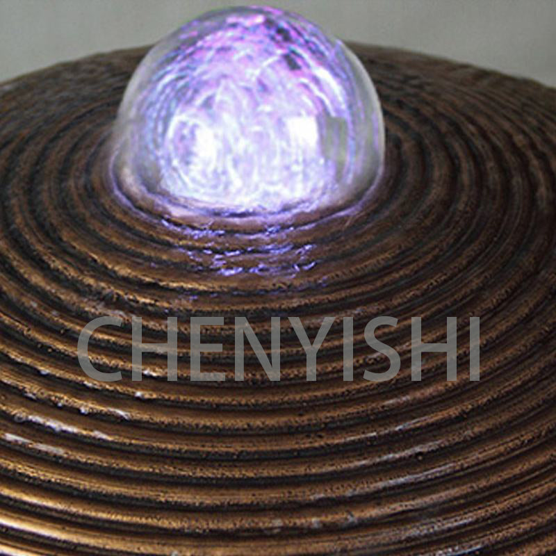 CHENYISHI Luxury European-style Modern Flowing Water Fountain Ornaments For Home Creative Feng Shui Ball Living Room Floor Housewarming