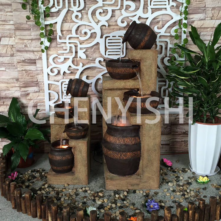 CHENYISHI European Style Water Fountain Living Room Balcony Indoor Courtyard Garden Layout Nordic Decoration Landscape