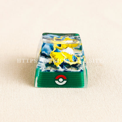 Teclas personalizadas 1U de Pokémon Jolteon Teclas de Pokémon Tecla Liquidate Teclas Artisan Teclas Cherry MX de Anime