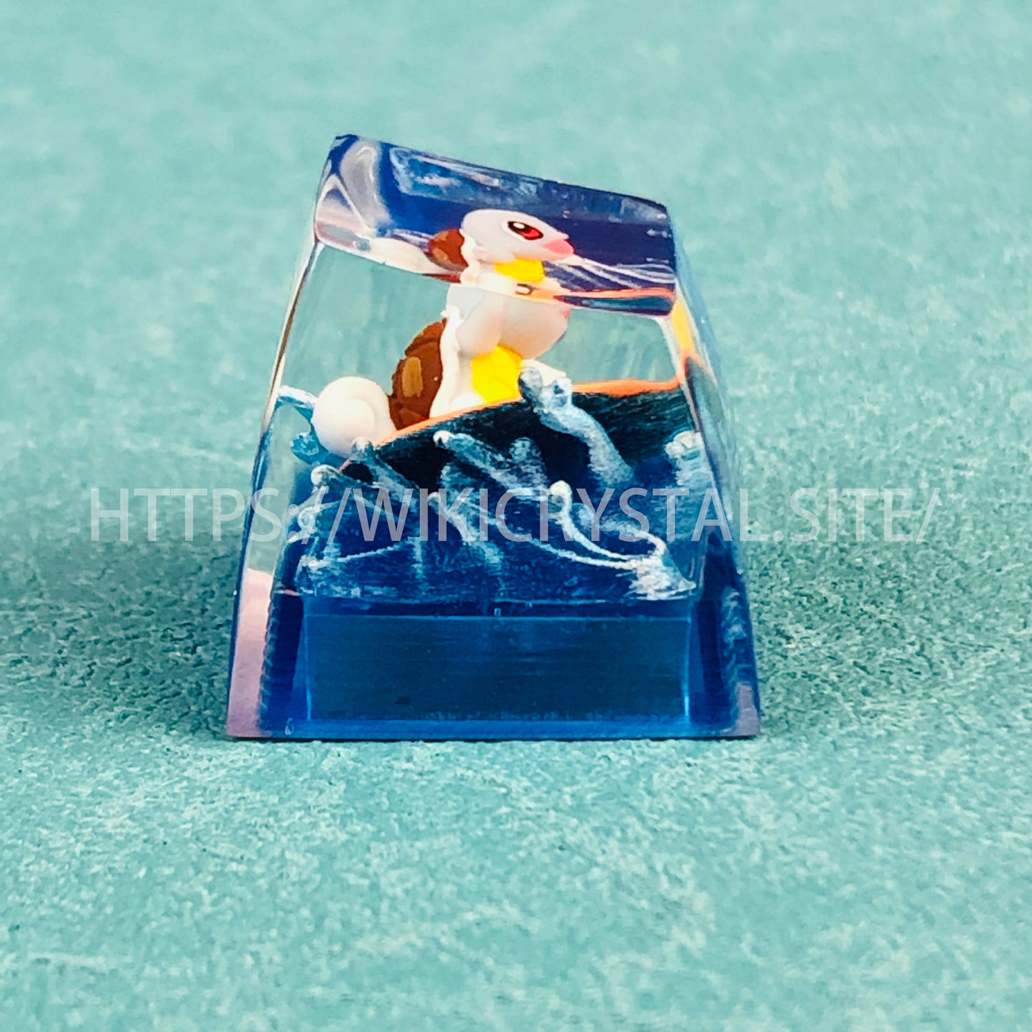 Pokemon Squirtle Custom 1U Keycap Pokemon Keycap Liquidate Keycap Artisan Keycap Anime Cherry MX Keycap