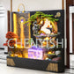 CHENYISHI Large Water Curtain Wall Rockery Flowing Water Fountain Decoration Living Room Office Courtyard Villa Fortune Lucky Ornaments